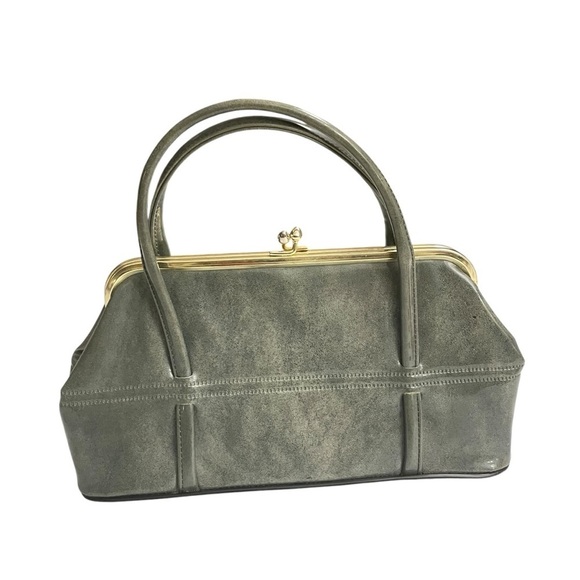 Vintage 60's 70's Gray green
Twiggy Handbag purse
LONDON MOD Carnaby st - Picture 5 of 11